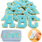 White Self Adhesive Chenille Letters Patches product image