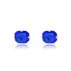 .925 Sterling Silver Ascher-Cut CZ Studs Earrings product image
