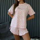 Women’s Loose Fit Crew Neck Leopard Loungewear Set product image