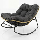 Outdoor Oversized Egg-Shaped Papasan Rocking Chair  product image