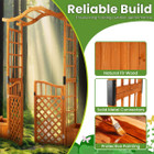 Gated Garden Arbor with Planter Boxes product image