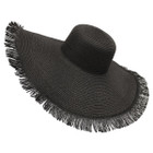 Extra Wide Brim Fringe Straw Sun Hat product image
