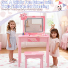 Kids' Dressing Table Set with LED Backlit product image