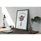 Personalized Family Flower Bouquet Print product image