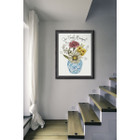 Personalized Family Flower Bouquet Print product image