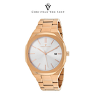 Christian Van Sant Men's Octavius Slim Silver Dial Watch product image