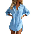 Women's Oversized Textured Shirt Dress product image