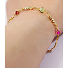 18K-Gold-Plated Dainty Elephant Good Luck Anklet product image