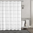 Alula Shower Curtain with Horizontal Embroidery product image
