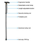 Adjustable Folding Walking Cane product image