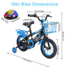 Kids' Bike with Training Wheels and Basket (12" or 16") product image