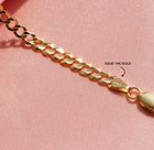 Solid 14K Gold Chain 4mm Chain Necklace product image