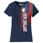 Women's Football USA Flag T-Shirt product image