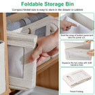 Foldable Linen Closet Storage Bin with Clear Window and Handle (4-Pack) product image