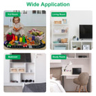 Foldable Linen Closet Storage Bin with Clear Window and Handle (4-Pack) product image