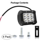 18W Dual Row LED Cube Spot Lights for Vehicles (4-Pack) product image