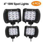 18W Dual Row LED Cube Spot Lights for Vehicles (4-Pack) product image