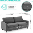 75.6" Sofa Couch with Removable Couch Cover product image
