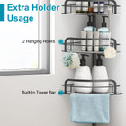Floor-to-Ceiling Corner Shower Caddy  product image