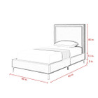 Monroe  Velvet  Bedframe product image