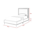 Monroe  Velvet  Bedframe product image
