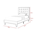 Bond Velvet Button Tufted Bedframe product image