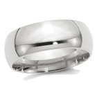 Men's Sterling Silver 8mm Comfort Fit Wedding Band Ring product image