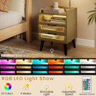 LED Nightstand with Charging Station (1- or 2-Pack) product image