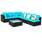 Rattan 7-Piece Outdoor Patio Sectional Sofa product image