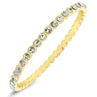 18K-Gold-Plated Cubic Zirconia Stackable Bangles product image