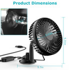 USB Portable Car Fan product image