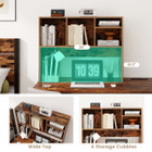 Computer Desktop Countertop with Bookshelf Organizer product image