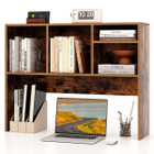 Computer Desktop Countertop with Bookshelf Organizer product image