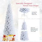 7ft Unlit Artificial Pencil Christmas Tree with Metal Stand product image