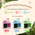Wooden Barbecue Grill Playset with Play Food Grilling Tools & Accessories product image