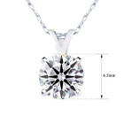 1 Carat Real Diamond Solitaire Necklace In 14K Gold product image