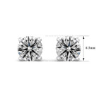 2 Carat Lab Created Diamond Earrings, VS Clarity In 14K Gold product image