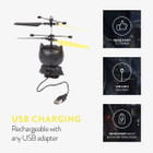 DC Heroes 3.5" Flying Hand-Controlled Helicopter with Remote product image