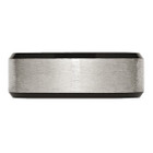 8mm Men's Titanium Brushed Wedding Band Ring with Beveled Edge product image