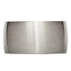 12mm  Men's Chisel  Titanium Brushed Wedding  Band Ring product image