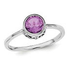Ladies Solitaire Amethyst Ring 3/4 Carat (ctw) in Sterling Silver product image