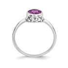 Ladies Solitaire Amethyst Ring 3/4 Carat (ctw) in Sterling Silver product image