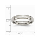 Unisex 4mm Chisel Comfort Fit Titanium Wedding Band product image