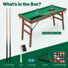 Folding Pool Table Set with Foldable Legs and Adjustable Foot Levelers product image