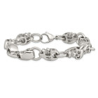 8.75" Mens Skull Bracelet in Stainless Steel product image