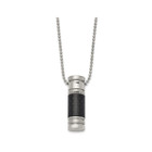 Men's Stainless Steel Carbon Fiber Pendant Necklace with Chain product image