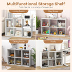 6-Cube Open Bookshelf with Anti-Tip Kits and Non-Slip Footpads product image
