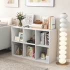 6-Cube Open Bookshelf with Anti-Tip Kits and Non-Slip Footpads product image