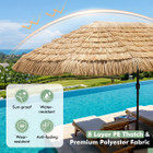 Double-Sided Thatched Tiki Patio Umbrella product image