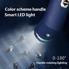 Automatic Folding Umbrella with LED Flashlight Handle product image